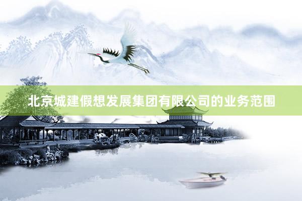 北京城建假想发展集团有限公司的业务范围
